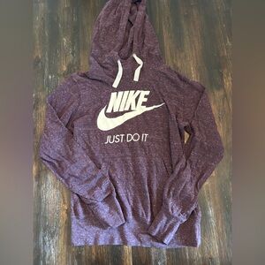 Nike Heathered Purple Hoodie with Logo